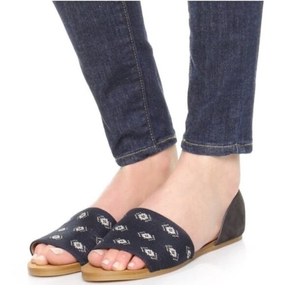 Madewell Blue Thea Diamond Stitch SandalsStyle E9216 - Picture 11 of 12